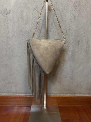 Alternative view of Mini Fringe Tea Bag - Suede Greige