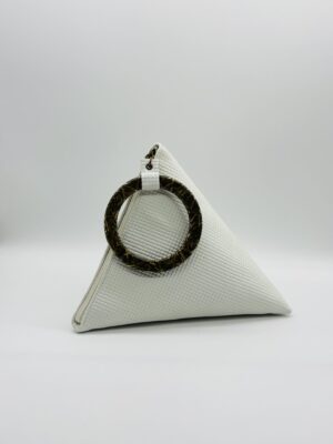 Tea Bag - Leather White